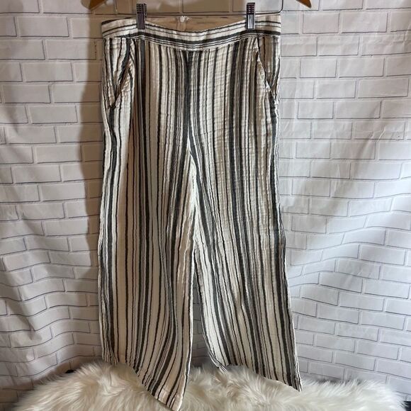 Jen's Priate Booty Garam Mod Stripe Crop Pant Sz L - Picture 3 of 9